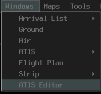 vatSys Tools Menu